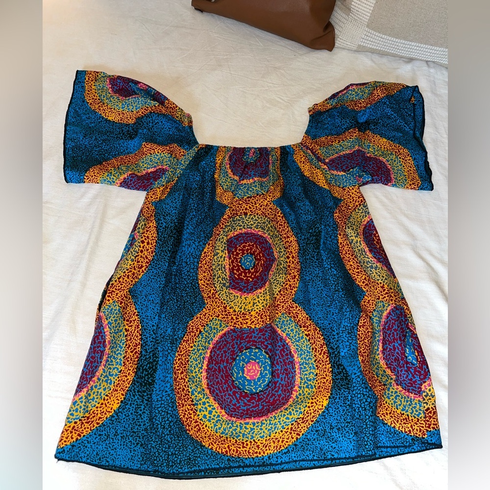 Ofuure African Print Midi Dress